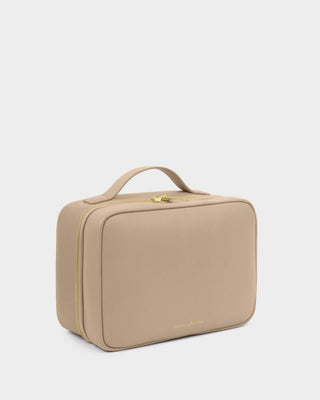 Katie Loxton Hanging Makeup & Toiletry Bag - Light Taupe