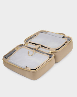 Katie Loxton Hanging Makeup & Toiletry Bag - Light Taupe
