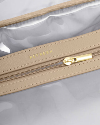 Katie Loxton Hanging Makeup & Toiletry Bag - Light Taupe