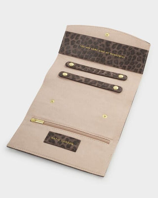 Katie Loxton Travel Jewelry & Accessories Organizer - Leopard