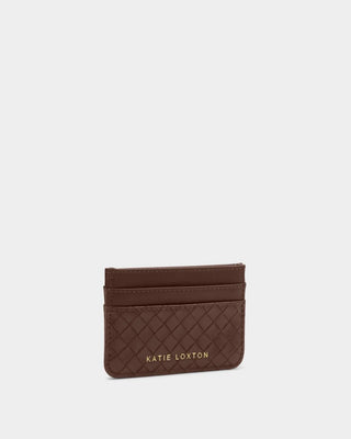 Katie Loxton Nova Texture Cardholder - Chocolate