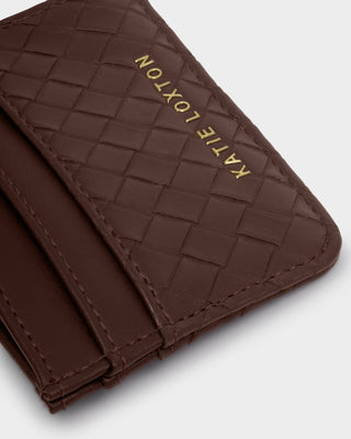 Katie Loxton Nova Texture Cardholder - Chocolate