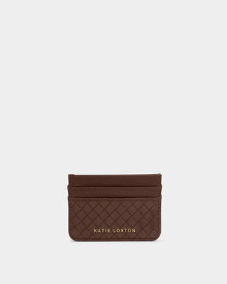 Katie Loxton Nova Texture Cardholder - Chocolate