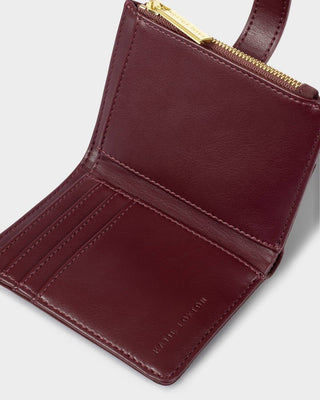 Katie Loxton Orin Twist Lock Wallet - Cherry Suedette