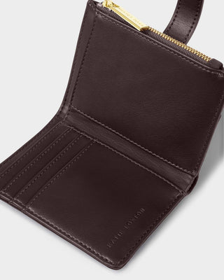 Katie Loxton Orin Twist Lock Wallet - Chocolate Leopard
