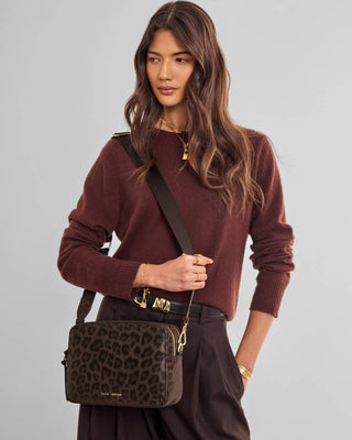 Katie Loxton Lottie Large Crossbody - Chocolate Leopard