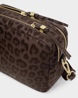 Katie Loxton Lottie Large Crossbody - Chocolate Leopard