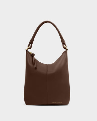 Katie Loxton Hallie Satchel Bag - Dark Chocolate