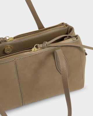 Katie Loxton Hattie Shoulder Bag - Taupe Suedette