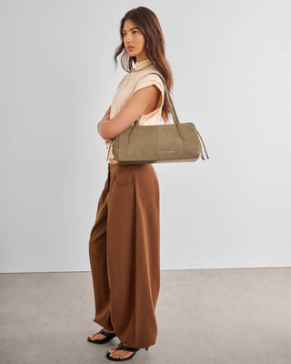 Katie Loxton Hattie Shoulder Bag - Taupe Suedette