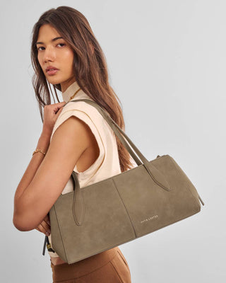 Katie Loxton Hattie Shoulder Bag - Taupe Suedette