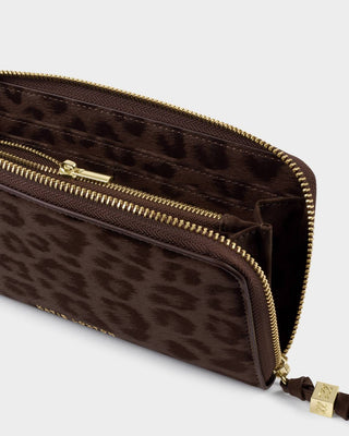 Katie Loxton Large Wallet - Chocolate Leopard