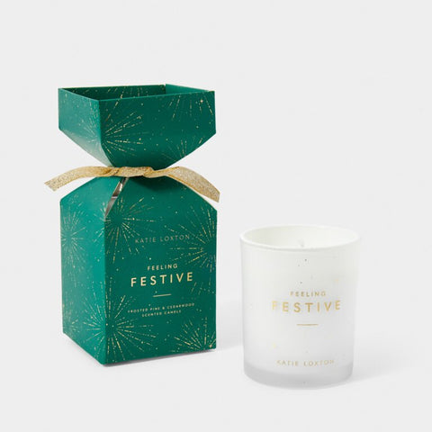 Katie Loxton Christmas Candle - Emerald Green