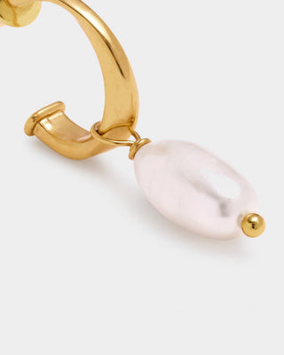 Katie Loxton Pearl Lustre Hoop Earrings