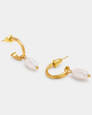 Katie Loxton Pearl Lustre Hoop Earrings