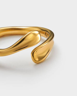 Katie Loxton Molten Luxe Waterproof Gold Wrap Ring