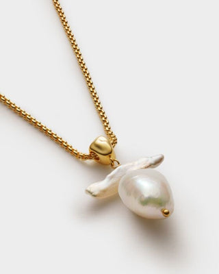Katie Loxton Sol Pearl Waterproof Gold Necklace