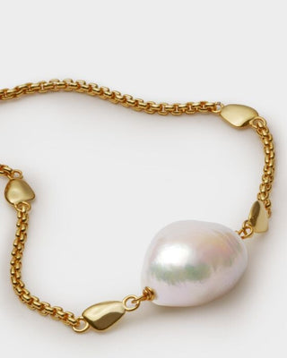 Katie Loxton Sol Pearl Waterproof Gold Bracelet