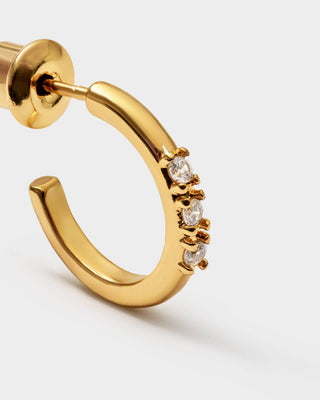 Katie Loxton Lumira Waterproof Gold Hoop Earrings