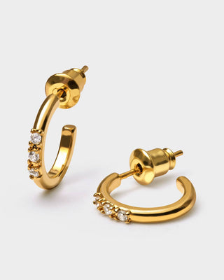 Katie Loxton Lumira Waterproof Gold Hoop Earrings