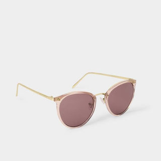 Katie Loxton Santorini Sunglasses - Rose Gold Transparent and Gold