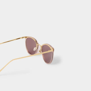 Katie Loxton Santorini Sunglasses - Rose Gold Transparent and Gold