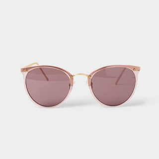 Katie Loxton Santorini Sunglasses - Rose Gold Transparent and Gold