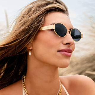 Katie Loxton Siena Sunglasses - Matte Gold