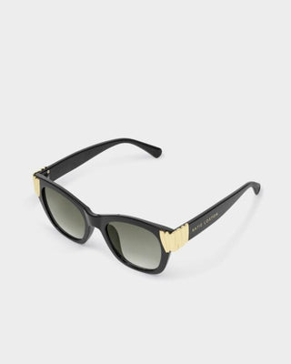 Katie Loxton Seychelles Round Cat-Eye Sunglasses - Black