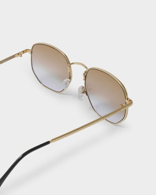 Katie Loxton Cali Round Square Sunglasses - Gold
