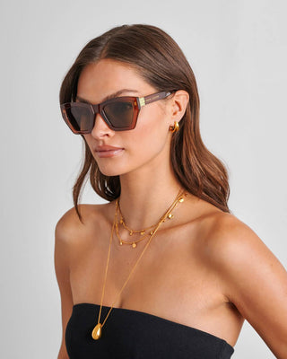 Katie Loxton Palma Sunglasses - Chocolate Transparent