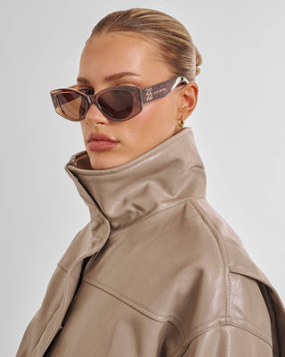 Katie Loxton Rimini Sunglasses - Transparent Chocolate