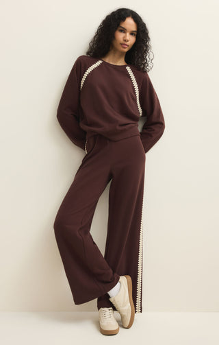 Z Supply All Around Sweatshirt - Chocolate Cherry