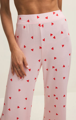Z Supply Lounge Luxe Heart Pant - Pink Marshmallow