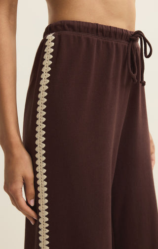 Z Supply Take All Sweatpant - Chocolate Cherry