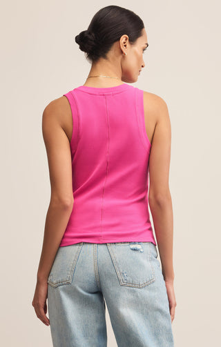 Z Supply Sirena Rib Tank - Island Pink