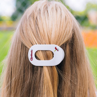 Teleties St. Louis Cardinals Small Flat Round Hair Clip