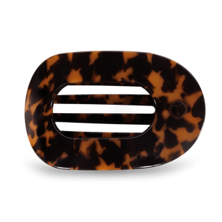 Teleties Tortoise Large Flat Round Clip