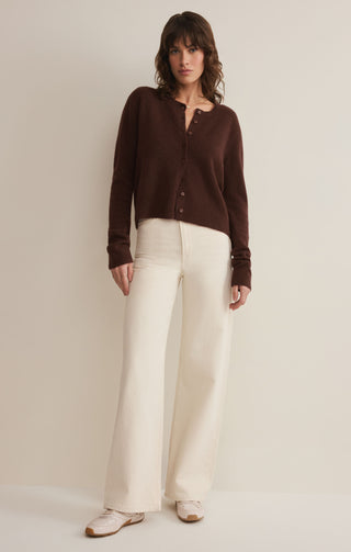 Z Supply Medina Cardigan - Chocolate Cherry