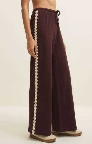 Z Supply Take All Sweatpant - Chocolate Cherry