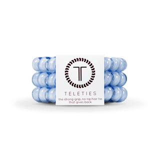 Teleties Washed Denim Large Hair Ties
