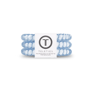 Teleties Washed Denim Small Hair Ties
