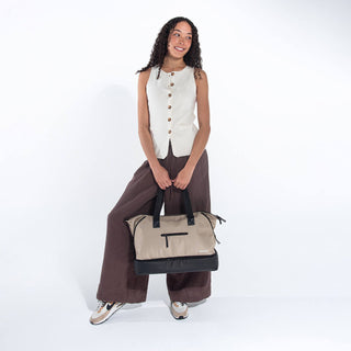 Sherpani Boston AT | Anti-Theft Weekender - Straw Beige