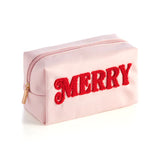 Shiraleah Blush Merry Cosmetic Pouch