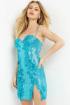 Jovani 07667 - Turquoise Size 8