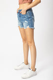 Kan Can High Rise Distressed Shorts-Size S
