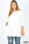 Clothing - Top Ivory Plus Swing