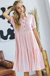 Plus Pink Midi Dress