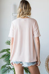 Clothing - Top Blush Wifey Patch Shirt