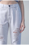 Hidden Jeans Tracey High Rise Straight Jean - White